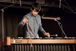 Japanese vibraphonist Masayoshi Fujita performing at <!--LINK'" 0:122--> in the context of Sonica Classics concert series, 2016