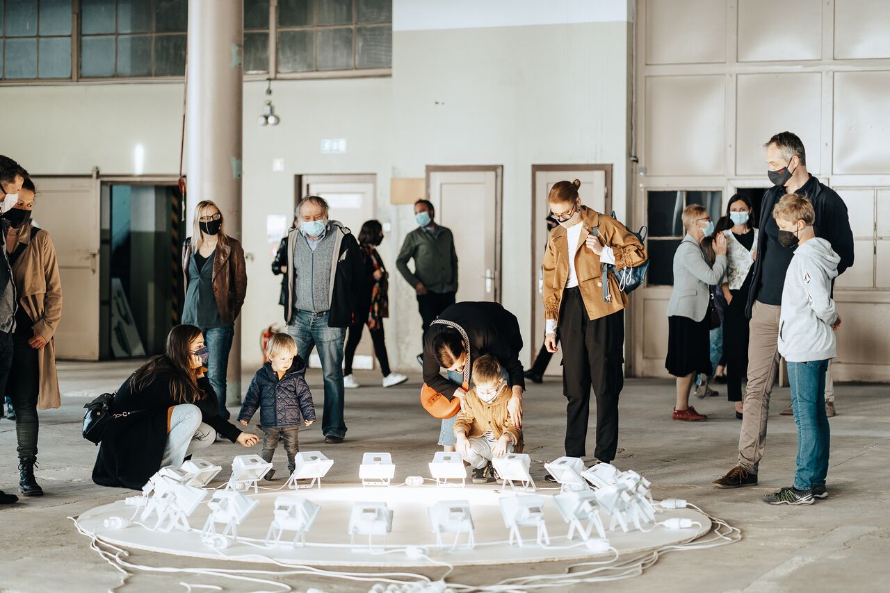 International Triennial Ecology and Art 2021 onlookers at the opening of the exhibition Photo Sara Rezar.jpg