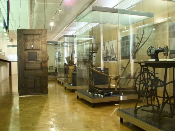 Prison doors, The Cerkno Region Through the Centuries permanent exhibition at Cerkno Museum presenting the historical development of the Cerkno region