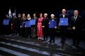 Preseren Award and Preseren Foundation Awards 2024 award recipients with minister of culture Photo Daniel Novakovic (STA).jpg