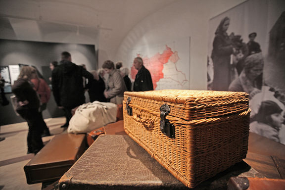 An opening ceremony of the Izgnanci exhibition at the National Museum of Contemporary History, Brestanica Unit at Rajhenburg Castle, 2014