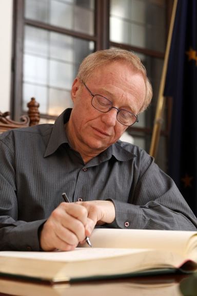 Israeli author David Grossman during World Book Capital Ljubljana 2010 in May 2010