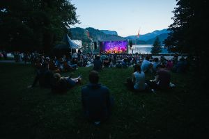 Each year, a part of the <!--LINK'" 0:188--> takes place on the shores of lake Bled