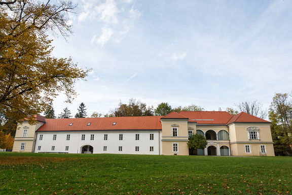 Exterior of Koroška Central Library Dr France Sušnik, Ravne na Koroškem, 2019.