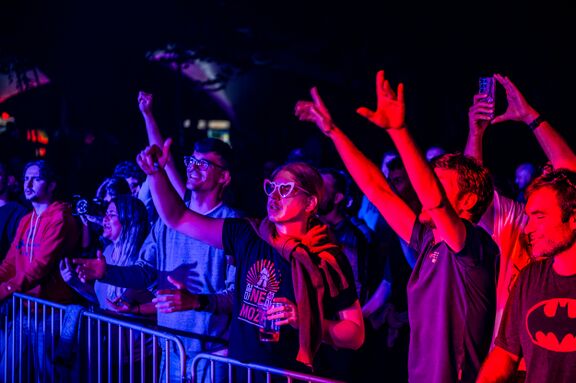 Audience at the 26th Kunigunda Festival of Young Cultures in Velenje. Photo: Staš Gregorič