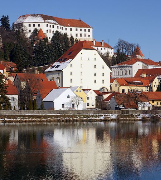 Ivan Potrč Library Ptuj, a regional library established in 1945, housed in a 13th-century building built by the Salzburg bishops, 2010.