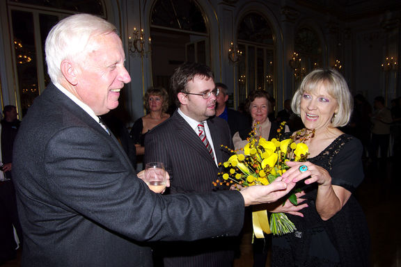 Minu Kjuder, the Borštnik Ring laureate of the Maribor Theatre Festival in 2009.