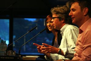 Literary event with American author Jonathan Franzen at <!--LINK'" 0:53--> dom during <!--LINK'" 0:54-->, 2010