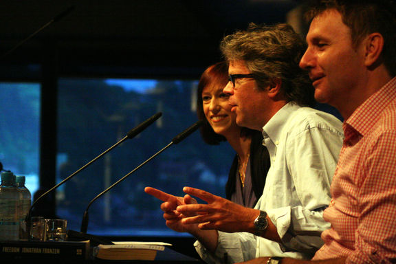 Literary event with American author Jonathan Franzen at Cankarjev dom during World Literatures - Fabula Festival, 2010