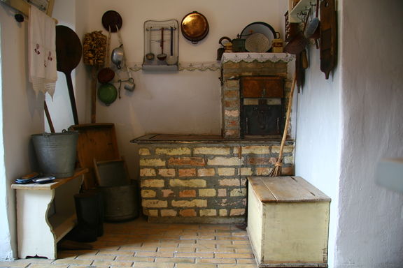 Inside a preserved miners cottage, showing the social situation of miners in the last 100 years, Zasavje Museum, Trbovlje