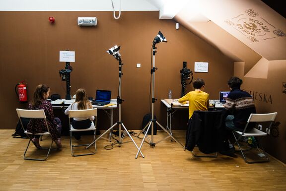 Workshop at Tobačna 001 Cultural Centre, Animateka International Animated Film Festival, 2014.