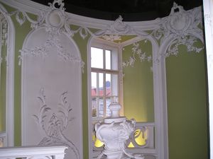 Interior of the <i>Gruber baroque palace</i> from the late 18th century, <!--LINK'" 0:55--> today