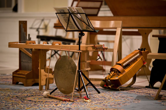 Early music instruments showcased at the European Day of Early Music event, held annually on 21 March at the National Museum of Slovenia. Organized by Ars Ramovš, the event was part of the Seviqc festival in 2013.  