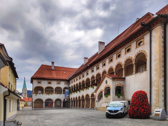 The so-called Old Counts' Mansion, one of the mansions that host the Celje Regional Museum.