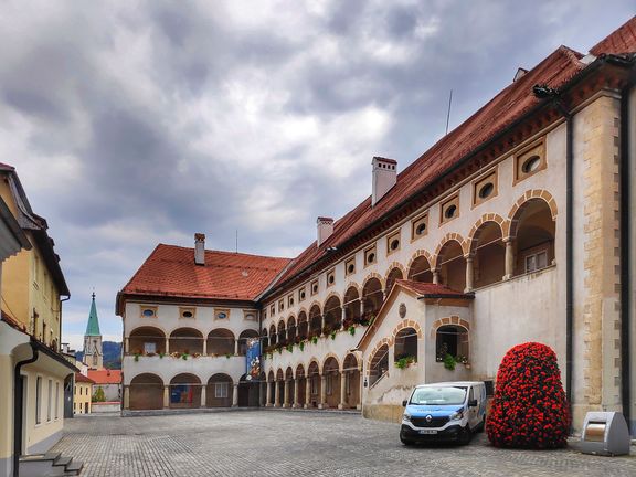 The so-called Old Counts' Mansion, one of the mansions that host the Celje Regional Museum.