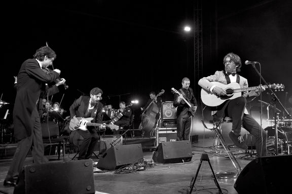 Magnifico & Serbian Army Orchestra performing at Križanke, Druga Godba Festival, 2014