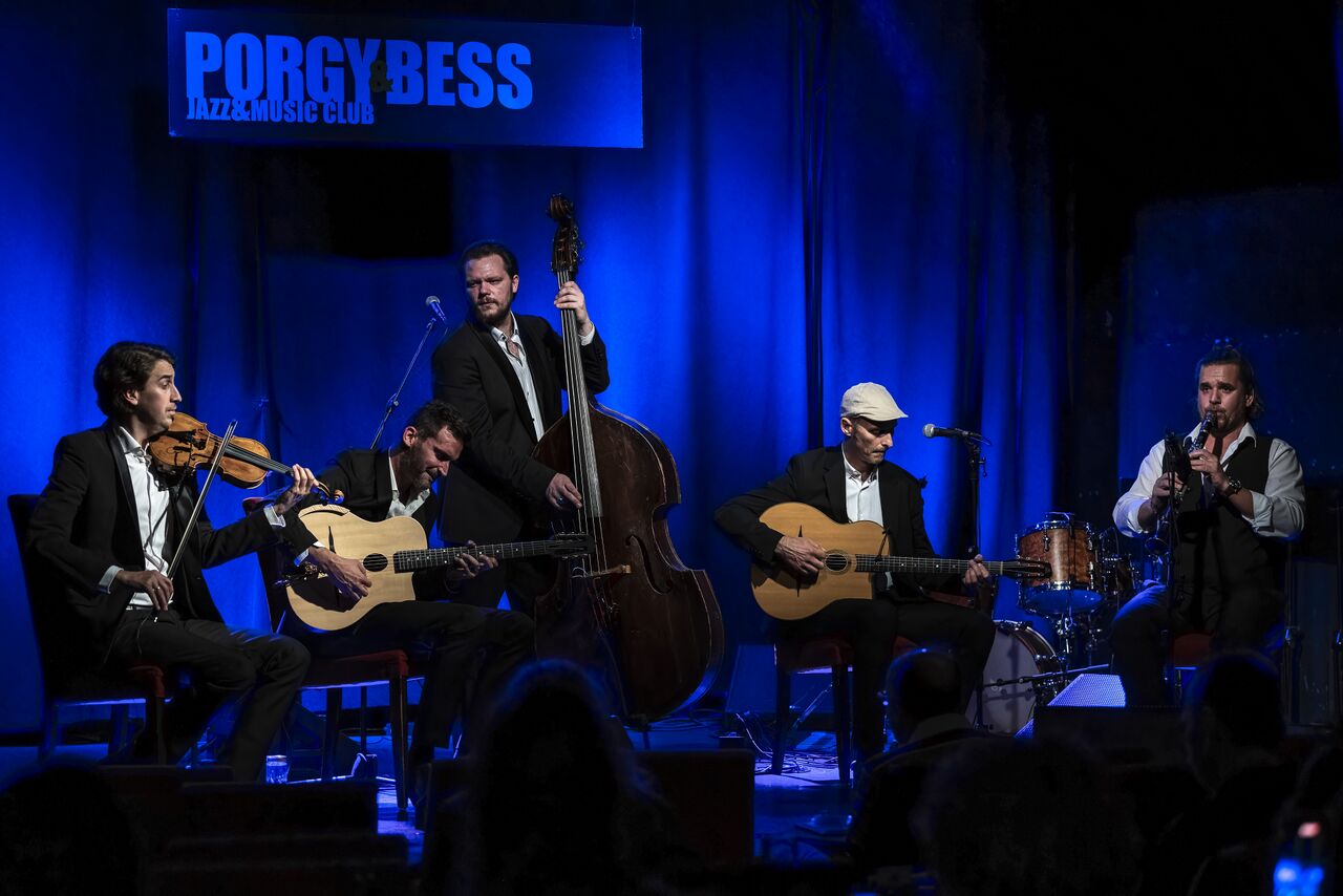 Teo Collori & Momento Cigano performed at the Porgy & Bess jazz club in Vienna in October 2024, as part of the SKICA Vienna supported festival "Step across the border: Slovenia".