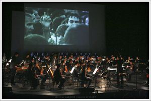 <i>Maribor Festival Orchestra</i> performing <i>The Crowd</i> on stage at the <!--LINK'" 0:413-->, 2010