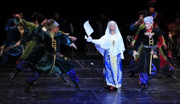 Dance and music performance Ruski kozaki at Ljubljana Festival in Križanke