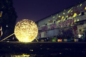 Installation by André Banha in front of <!--LINK'" 0:222-->, 2016.