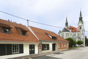 The renovated complex (designed by Arrea Architecture) of the two houses at Karunova Street with the Plečnik Collection in situ, a new permanent exhibition on Jože Plečnik and a study centre, 2015.