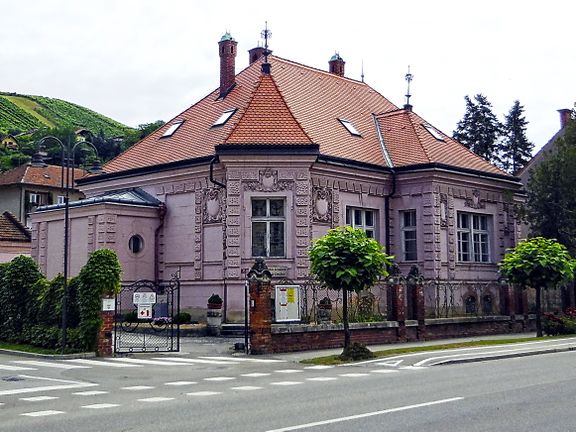 Lendava-Lendva Library in the Oskar Laubhaimer's neo-baroque villa from 1906.