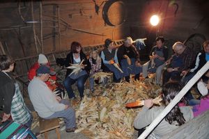 The traditional farmers' <i>Majenje turšce</i> taking place every autumn at the <!--LINK'" 0:887-->, 2015