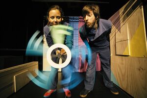 The puppet show <i>This Is Not a Dot!</i> directed by Katja Povše, <!--LINK'" 0:44-->, 2019.