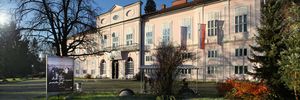 An exterior of the <!--LINK'" 0:58--> located in the Baroque <!--LINK'" 0:59--> in Tivoli Park in Ljubljana, 2014.