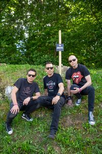 The Slovenian rock band <!--LINK'" 0:56--> planted their tree in the <i>Rockers' Tree Alley</i> at the <!--LINK'" 0:57--> festival in 2023.