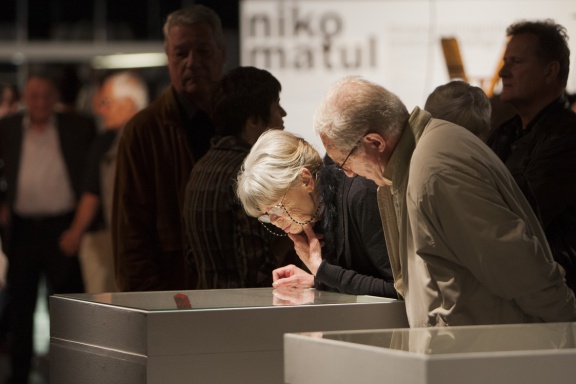 Niko Matul : production design : film retrospective and exhibition exhibition opening, organised by Slovenian Cinematheque and JakopiÄ Gallery