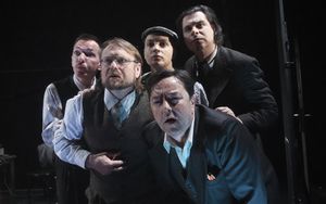 Lee Hall's performance "Knapi slikarji" directed by <!--LINK'" 0:939-->, <!--LINK'" 0:940-->,2010-11