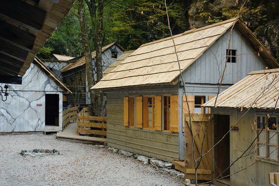 One of the barracs with an X ray & operating room. After reconstruction in 2010.