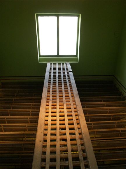 Hop drying shafts at the Eco-Museum of Hop-Growing and Brewing Industry in Slovenia