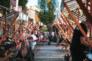 The traditional record fair at 14th <!--LINK'" 0:4-->, Ljubljana 2023.