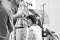 Barbara Kozelj, mezzo-soprano, before the concert with musica cubicularis at the Radovljica Festival 2010