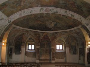 The so-called Lutrovska klet (Lutheran Cellar) with Renaissance frescoes, <!--LINK'" 0:52-->.