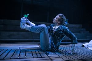 The staging of <i>Peter Pan</i>, the popular fairy tale staged as a play with dancing and singing. Inspired by the Noh Theatre, where the performers are passing on the role of narrator to each other, it was directed by <!--LINK'" 0:226-->, 2016