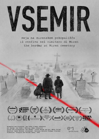 The poster for the short animated film Vsemir.