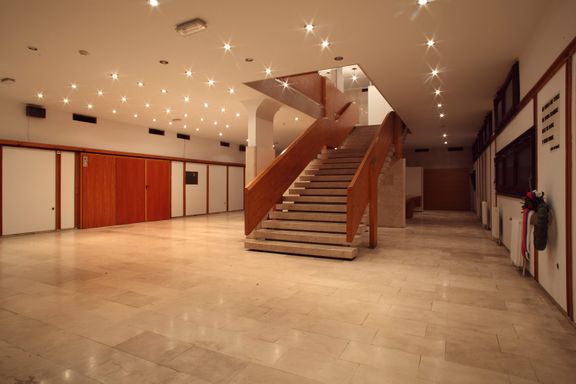 The entrance hall of the Španski borci Culture Centre.