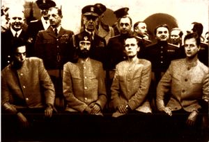 <!--LINK'" 0:358-->, Jalta, 1994. Laibach supported the <i>NATO</i> LP (Mute Records, 1994) with their lengthy <i>Occupied Europe NATO Tour 1994-95</i> which ended with two concerts in besieged, war-torn Sarajevo as part of their <i>NSK State Sarajevo</i> event.