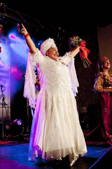 Esma Redžepova (Republic of Macedonia) performing at Folkest Festival, Carpaccio Square, Koper-Capodistria, 2011