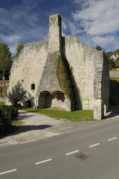 The remains of a blast furnace from the ironworks at Dvor pri Žužemberku. Institute for the Protection of Cultural Heritage of Slovenia, Novo mesto Regional Office