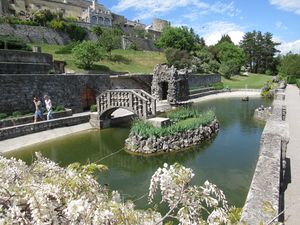 Ferrari garden, together with a part of the Ferrari villa that is still preserved.