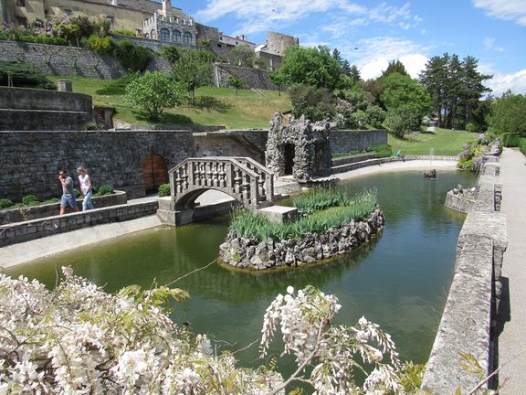 Ferrari garden, together with a part of the Ferrari villa that is still preserved.