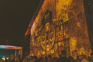 Video projections during UD festival, 2015