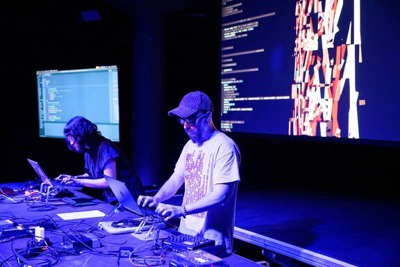 The Algorave evening at the 2026 Adela Festival of Generative Arts.