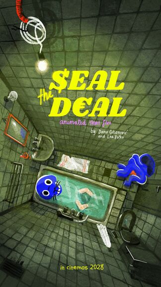 The poster for the animated short film Seal the Deal.