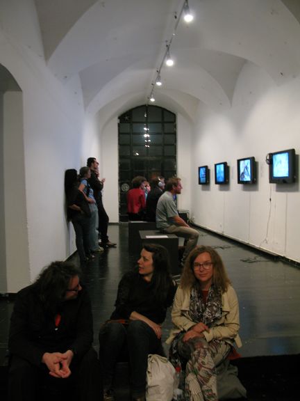Videospotting is regular programme of surveys or thematic programmes of Slovene video art curated by SCCA-Ljubljana's curators, here shown at Škuc Gallery, 2009