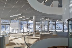 Nordic Centre Planica pavilion interior that houses <!--LINK'" 0:443--> designed by the <!--LINK'" 0:444-->, 2016